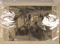 Original Old Antique Print News Sunbeams Faed Mother Child Sewing