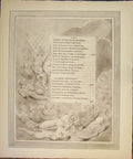 Original Old Antique Print Poem Poetry Art Artist Writing Men Women