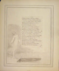 Original Old Antique Print Poem Poetry Lady Fine Art Artist Writing