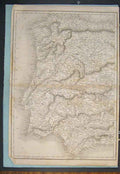 Old Antique Print Atlantic Ocean Coast Country Map Maps Geographical Art