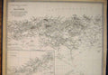 Original Old Antique Print North Africa Barbary Marocco Map Maps Geographical