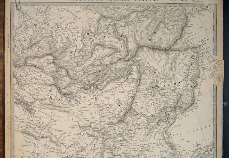 Original Old Antique Print France 1831 Lyon Geographical Map Maps 19th Century