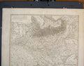 Original Old Antique Print Dutch Denmark Geographical Map Maps C1820 19th