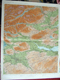 Original Old Antique Print Ref.67 Scotland Geographical Map Maps