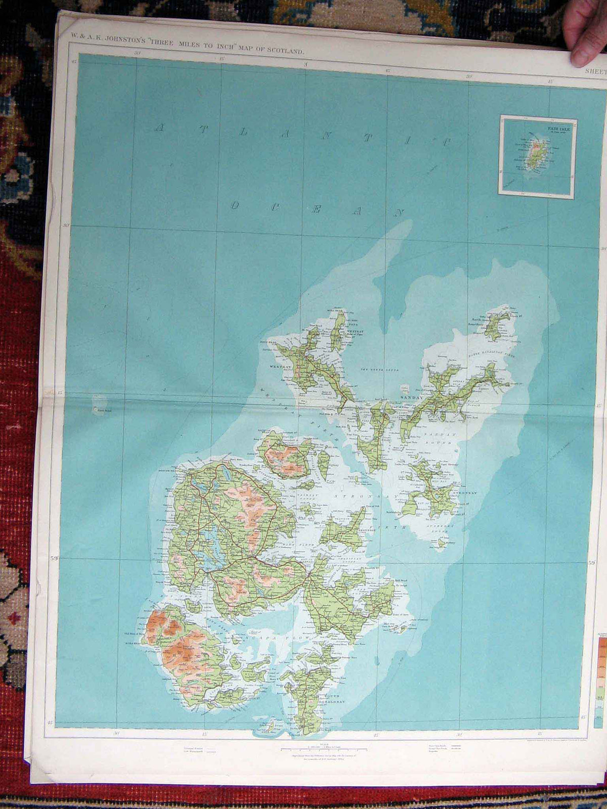 Original Old Antique Print Ref.72 Scotland Geographical Map Maps