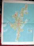 Original Old Antique Print Ref.73 Scotland Geographical Map Maps