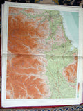 Original Old Antique Print Ref.74 England Wales Geographical Map Maps C1910