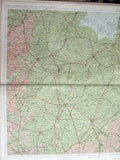 Original Old Antique Print England Hertford Geographical Map Maps