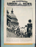 Original Old Vintage Print Washington America War Veterans Capitol Brigade 1932