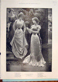 Original Old Antique Print Mistletoe Christmas Walker Convention Davis Fine Art