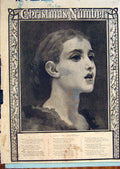 Old Antique Print Portrait Lady Leighton Pinxit Latey Hymn Christmas 1885 19th
