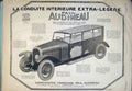 Original Old Antique Print Car Cars Advert Adverts Advertising Audineau Motor
