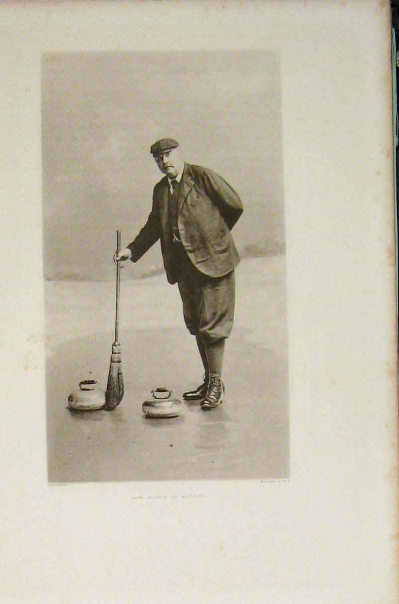 Original Old Antique Print Lord Balfour Burleigh Editorial Portrait Sporting
