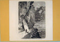 Old Antique Print Inn Zum Aescher Wildkirchli Hohe Kasten Kamor Swiss Art