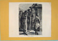 Original Old Antique Print Switzerland Pilgrims Einsiefeln C1878 Art Victorian