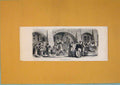 Original Old Antique Print Fruit Market Switzerland C1878 Swiss Art Victorian