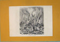 Original Old Antique Print C1878 Staubbach Men Lady Mountain Switzerland 19th