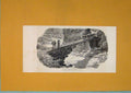 Original Old Antique Print Bridge Ticino Faido Switzerland C1878 Art Victorian