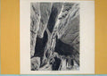 Original Old Antique Print Gorge Tamina Mountain Gorge Pass Road Switzerland