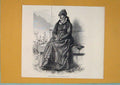 Original Old Antique Print Pheasant Womand Lower Engadine Switzerland