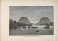 Original Old Antique Print Makagnian Fall Falls Senegal Water River Lake