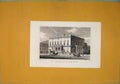 Original Old Antique Print New United Service Club House Art