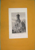 Original Old Antique Print Royal Exhange Cornhill Fine Art