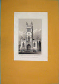 Original Old Antique Print St Mark Evangelist Pentonville Art