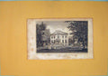 Original Old Antique Print Wimbledon Villa Lodnon England Fine Art
