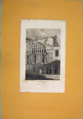 Original Old Antique Print Guildhall Chapel London Fine Art