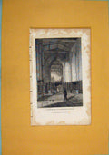 Original Old Antique Print St Catharines Church Fine Art C1831 19th Century