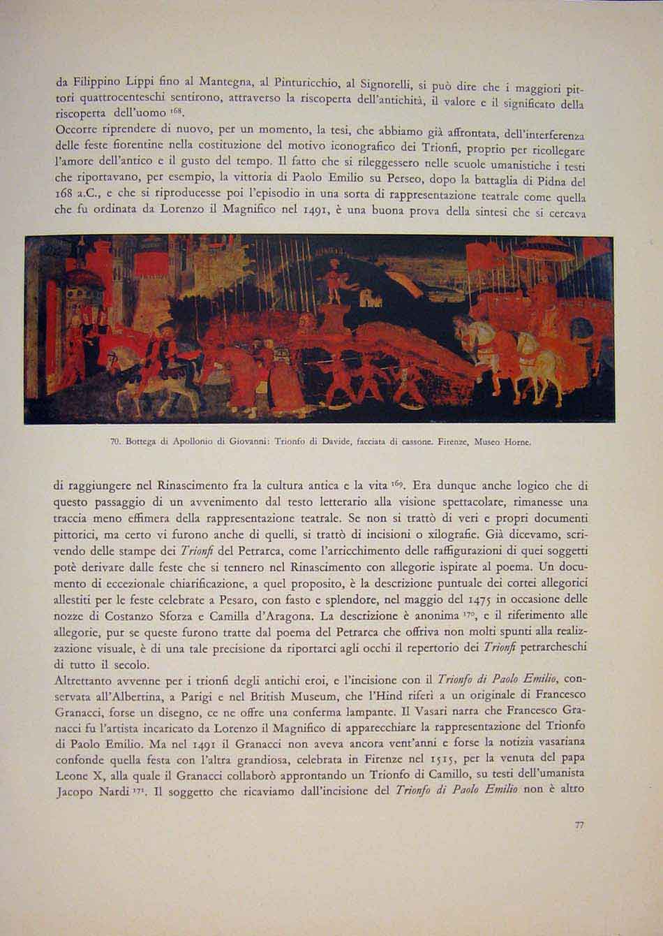 Original Old Antique Print Giovanni Color Renaisence Italy Italian Art