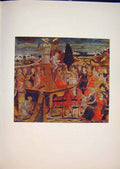 Original Old Antique Print Marco Del Buono Renaisence Italy Italian