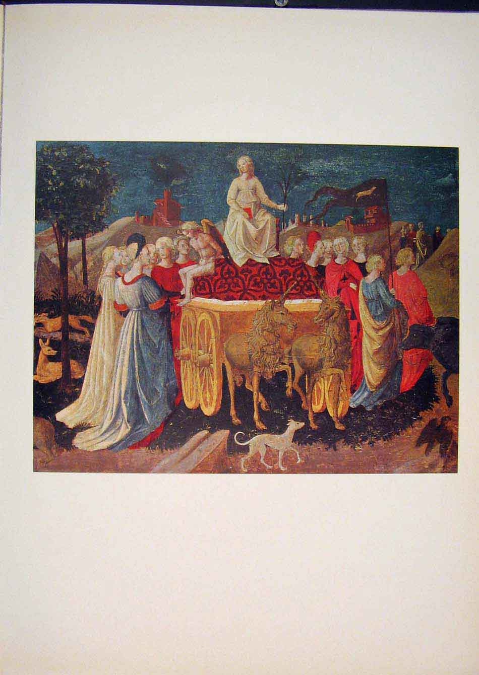 Original Old Antique Print Francesco Pesellino Renaisence Italy Italy Art