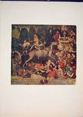 Original Old Antique Print Anonimo Della Morte Renaisence Italy Italian Art