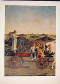 Antique Old Print Ref.332 Piero Della Francesca Renaisence Italy Italian Art