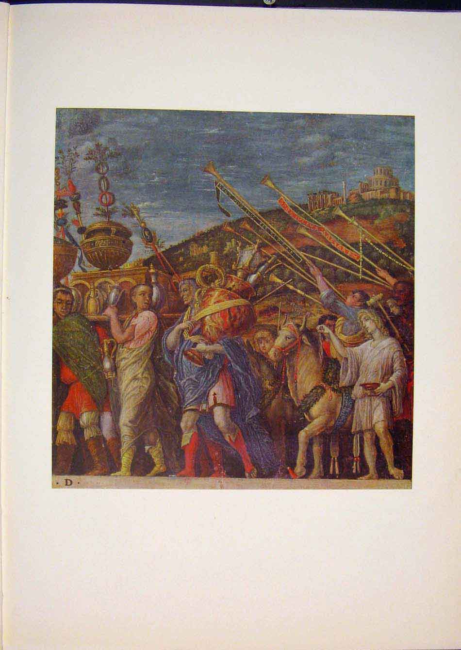 Original Old Antique Print Ref.334 Andrea Mantegna Renaisence Italy Italian Art