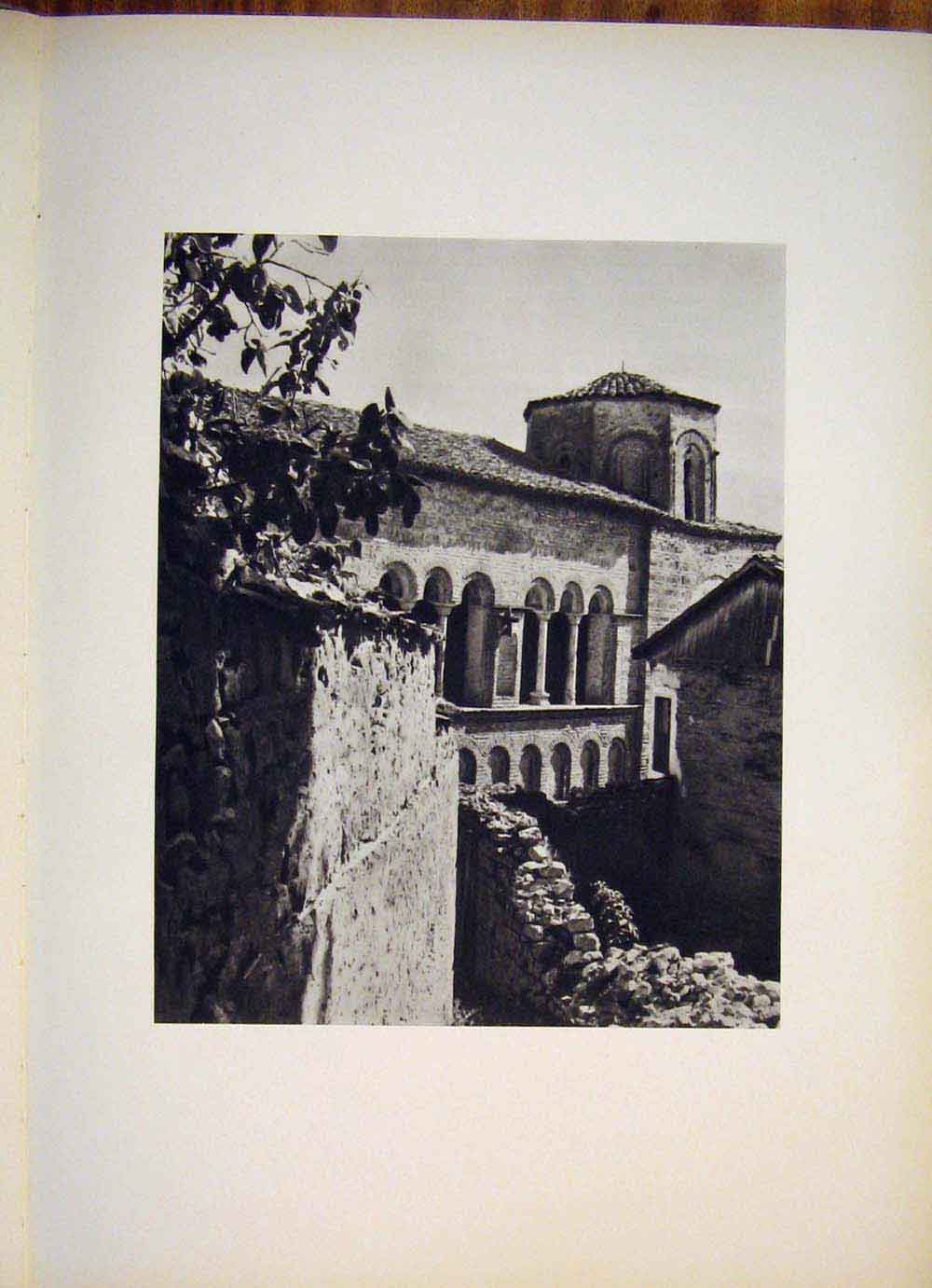 Original Old Antique Print Medieval Yugoslavia 1955 St Sophien Churh Ohrid 20th