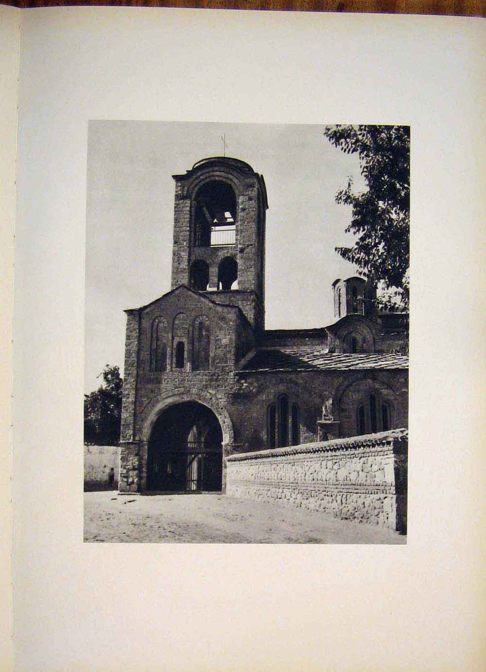 Original Old Antique Print Medieval Building Prizren Ljeviska Yugoslavia Church
