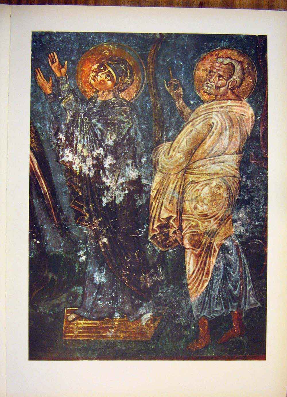Antique Old Print Ref.83 Sophien Church Ohrid Medieval Frescos Yugoslavia 1056