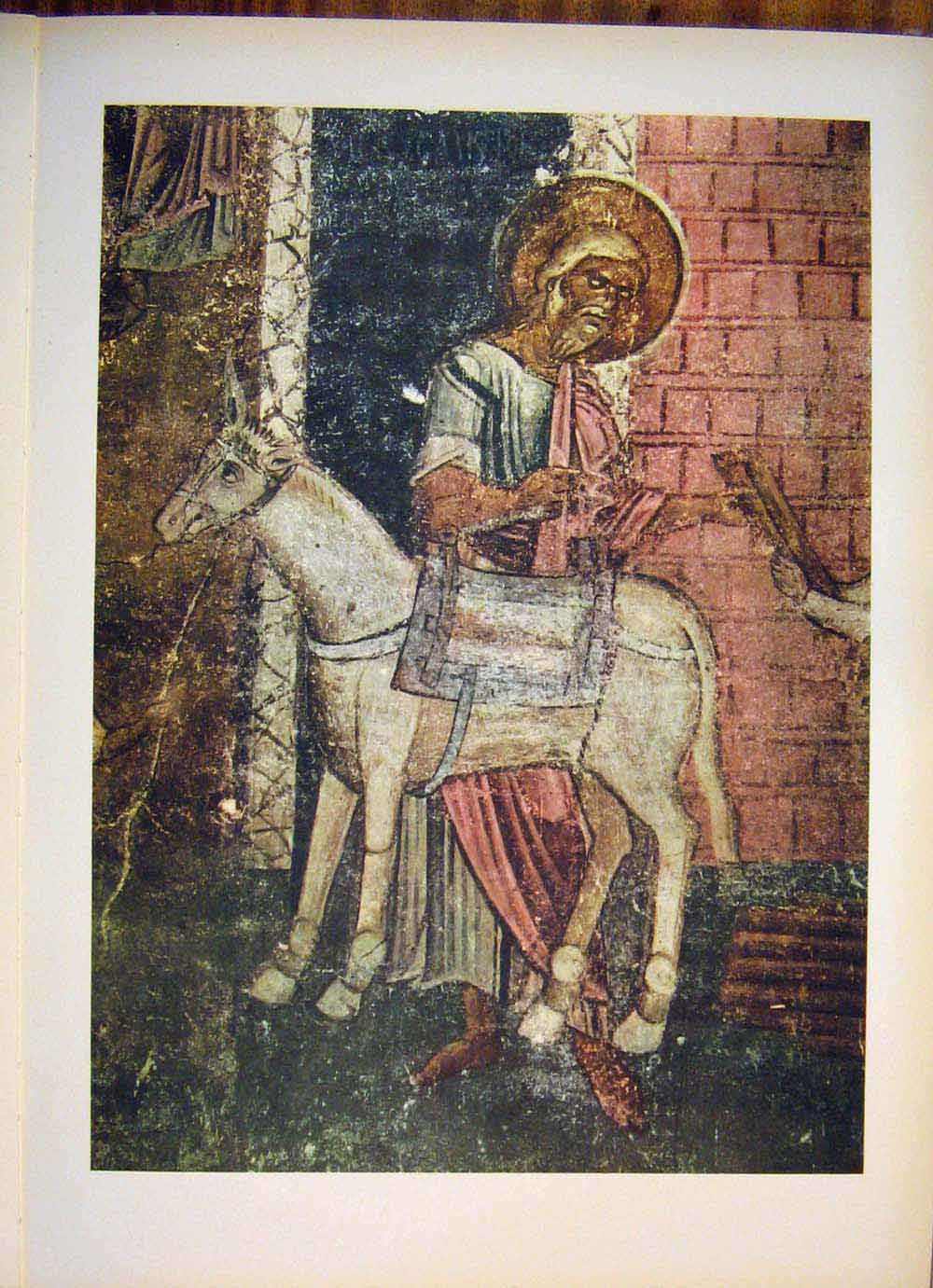 Antique Old Print Ref.85 Sophien Church Ohrid Medieval Frescos Yugoslavia 1056