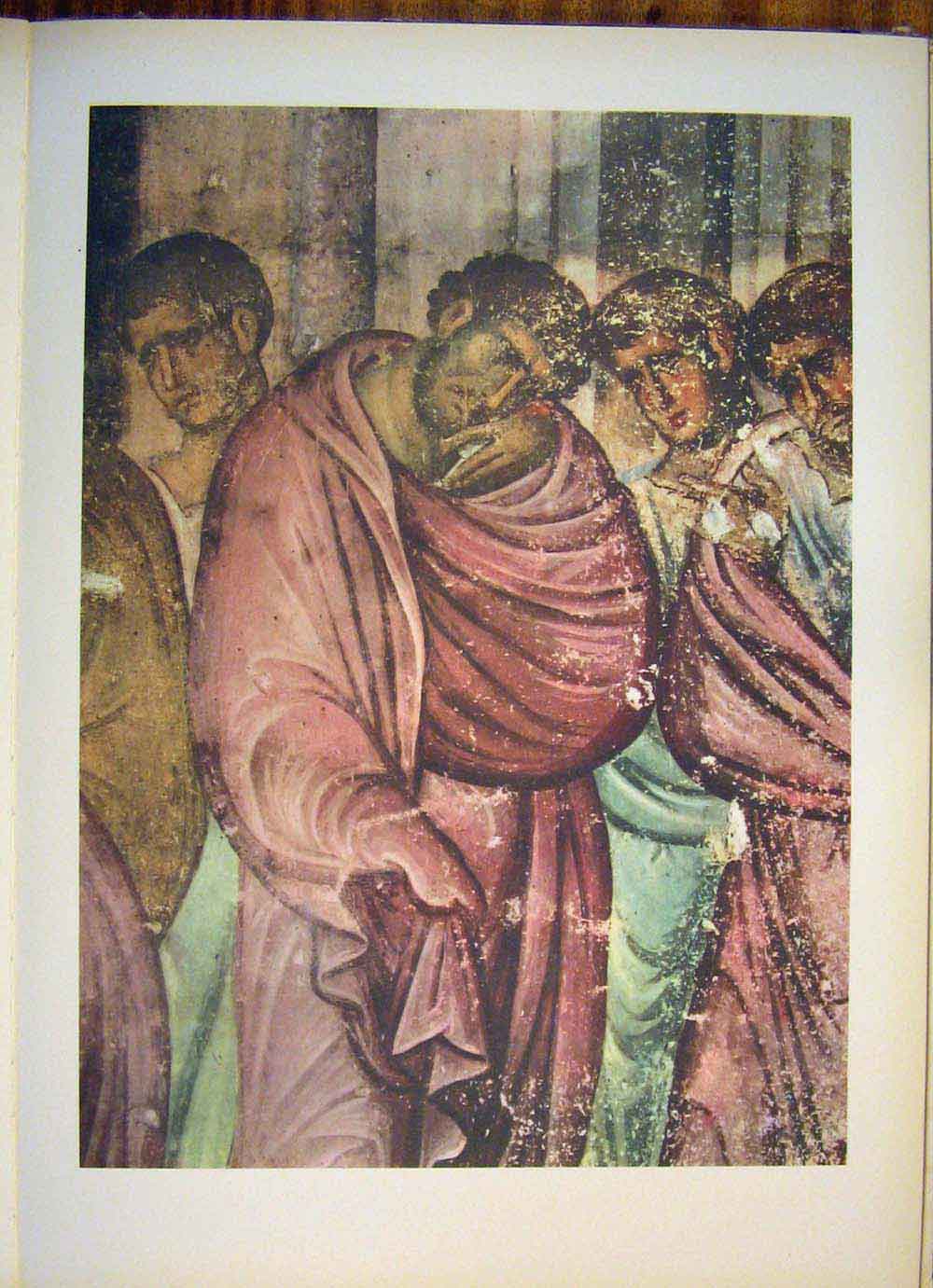 Old Antique Print Ref.90 Sopocani Church 1260 Medieval Frescos Yugoslavia