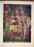 Antique Old Print Ref.95 Studenica Milutin Church Medieval Frescos Yugoslavia