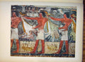 Old Antique Print Painting Egypt Necropolis Memphis Saqqarah Ritual Geese
