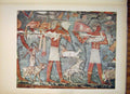Original Old Antique Print Necropolis Memphis Saqqarah Bearers Offerings Unesco