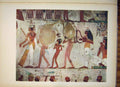 Original Old Antique Print Painting Egypt Tomb Jeserkareseneb Dynasty Unesco