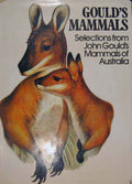 Original Old Antique Print Gould Mammals Australia 1863 1977 Cover Page Kangaroo