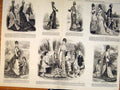Original Old Antique Print Ladies Fashion Dress Costume Princess Tunic 1876