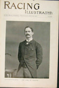 Old Antique Print Horse Racing Illustrate July 1896 Issue Magazine Durham 19th