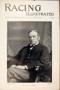 Original Old Antique Print December 1896 Horse Racing Magazine Hampton Court